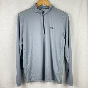 The North Face Men's Lightweight Grey Quarter Zip L